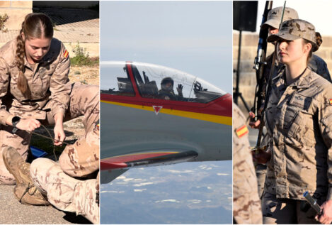 Las fotos inéditas de Leonor en la Academia del Aire: de su segundo vuelo a su papel al mando de un grupo de cadetes