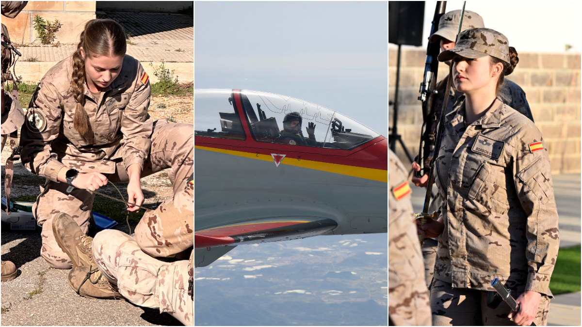 Las fotos inéditas de Leonor en la Academia del Aire: de su segundo vuelo a su papel al mando de un grupo de cadetes