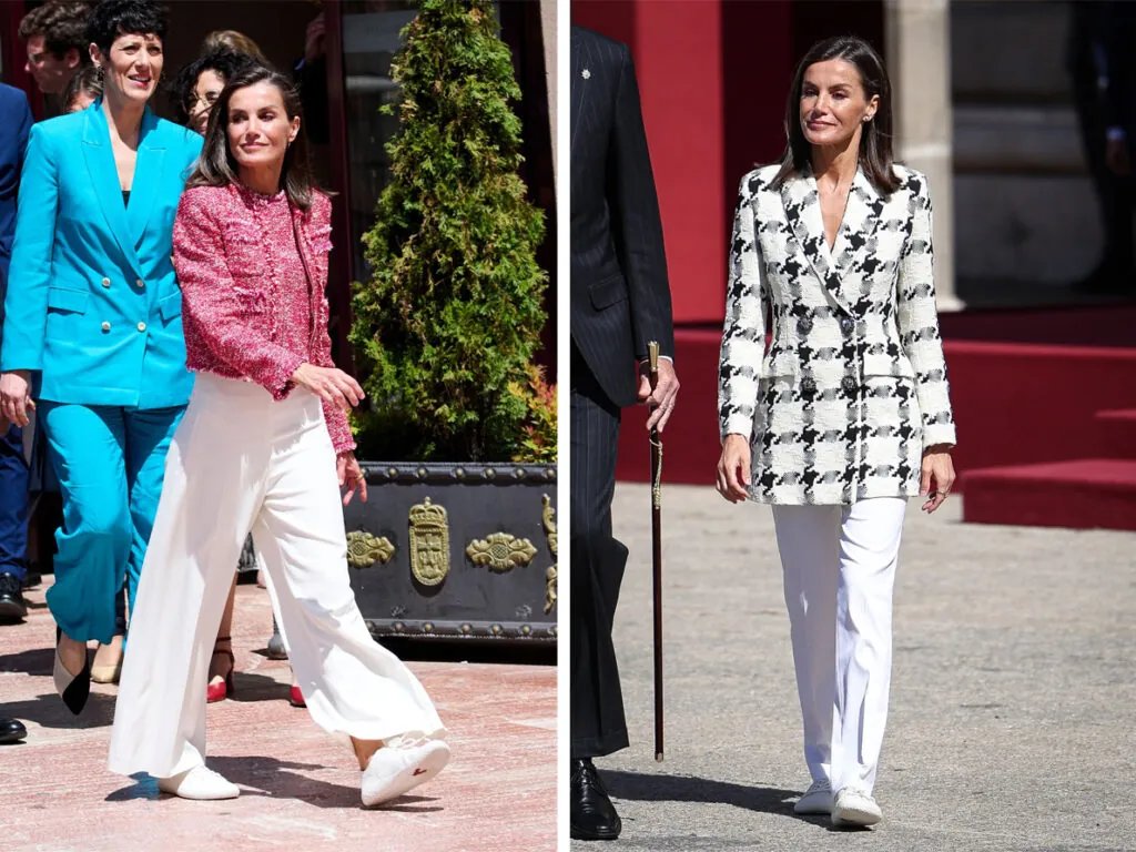 Letizia con chaquetas de tweed. (Fuente: Instagram)