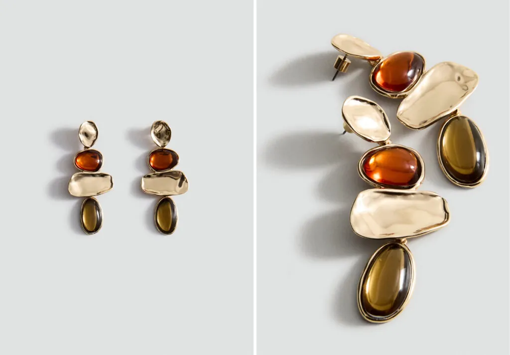 Pendientes de colores de Mango. (PVP: 15.99€)