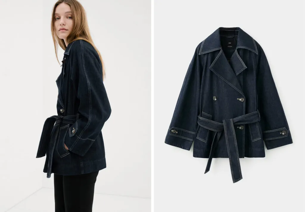 Gabardina corta vaquera de Mango. (PVP: 59.99€)