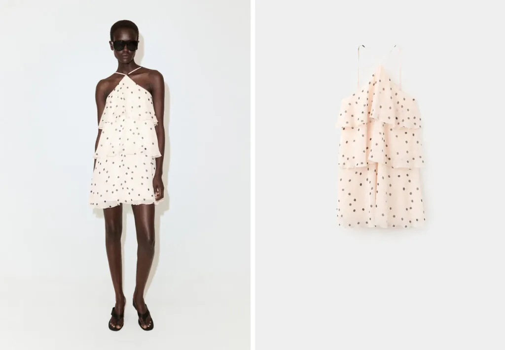 Vestido de lunares de Mango. (PVP: 39.99€)