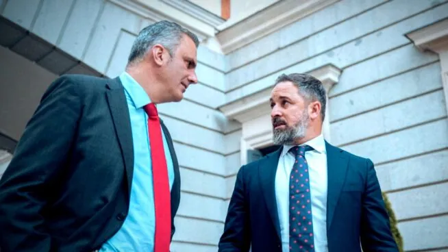 Ortega Smith se siente traicionado por Abascal: «Éramos amigos, llevé su divorcio para que no le echaran de su casa y soy el padrino de su hija»