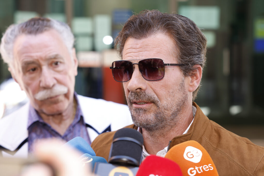 Rodolfo Sancho a su salida de los juzgados, el 16 de abril de 2026