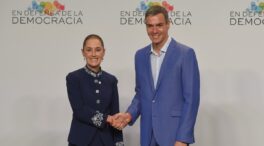 Sheinbaum coincide con Sánchez en que «la derecha es el odio, el racismo y la represión»