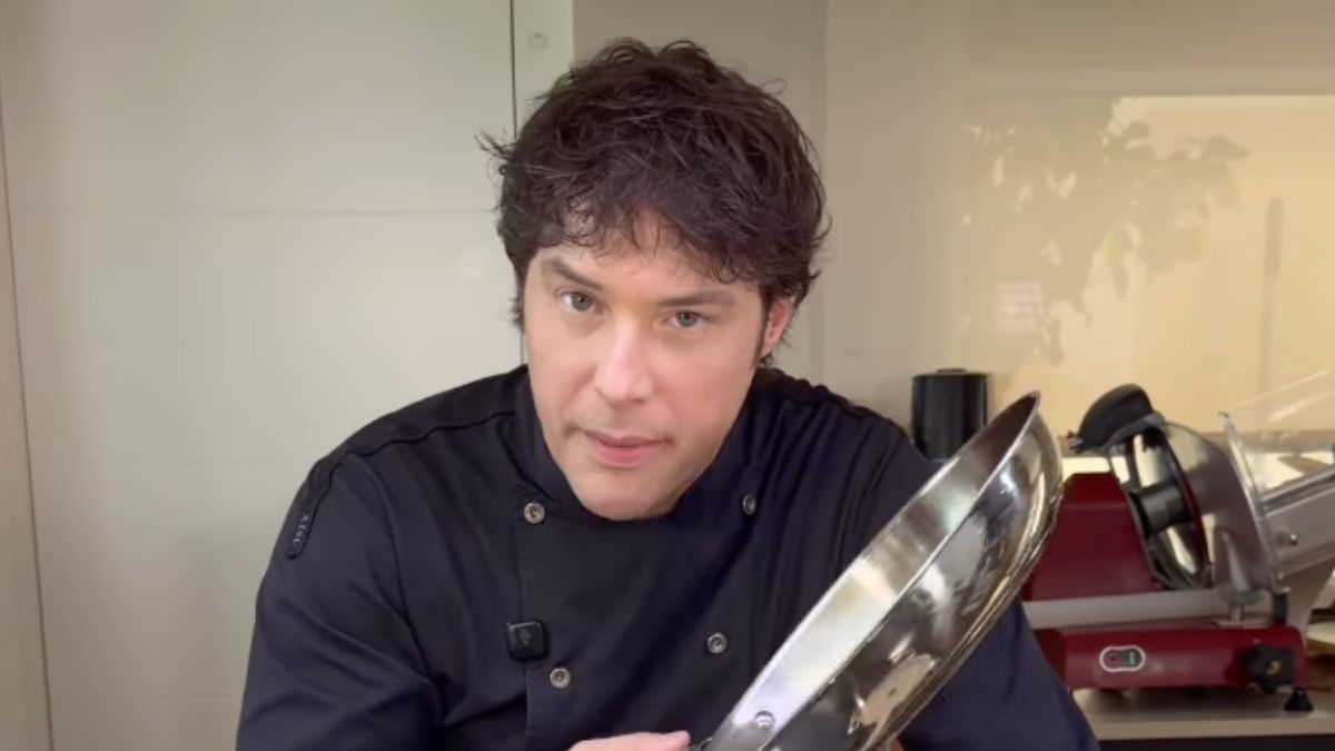 Jordi Cruz (47), chef: «Para que la sartén de acero no se pegue y dure toda la vida, lo importante es echarle agua al acabar»