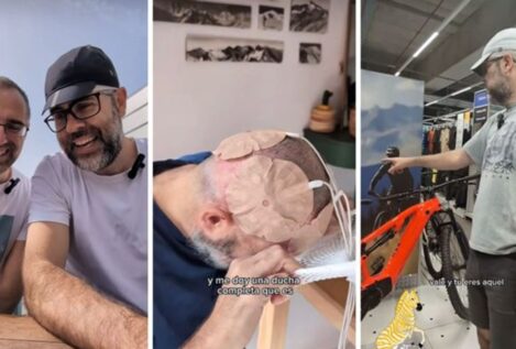 Del Hospital de La Paz a Santiago en bicicleta, el reto de un paciente de glioblastoma