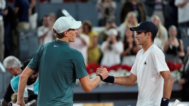 Sinner acaba con el sueño de Jódar en el Mutua Madrid Open y avanza a semifinales