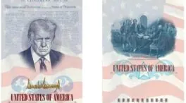 Trump aparecerá en una edición especial de pasaportes por los 250 años de EEUU