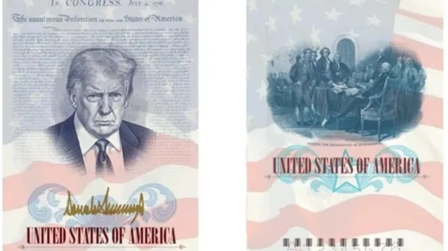 Trump aparecerá en una edición especial de pasaportes por los 250 años de EEUU