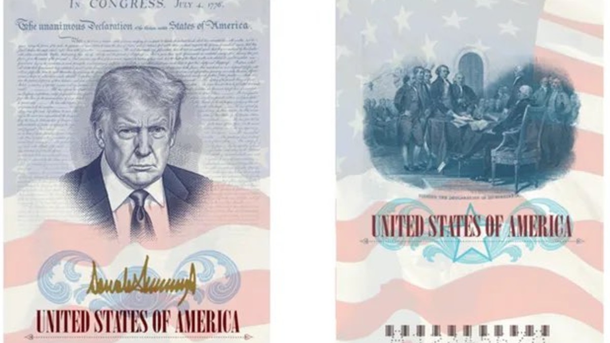 Trump aparecerá en una edición especial de pasaportes por los 250 años de EEUU