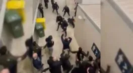 La Policía detiene a ocho ultras de Osasuna por los incidentes tras el partido contra el Madrid