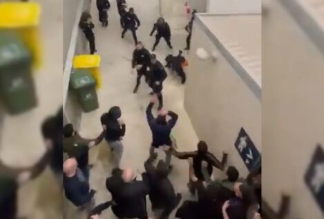 La Policía detiene a ocho ultras de Osasuna por los incidentes tras el partido contra el Madrid