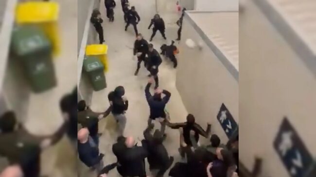 La Policía detiene a ocho ultras de Osasuna por los incidentes tras el partido contra el Madrid