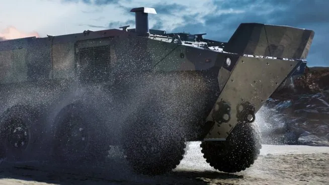 Indra se alía con la italiana Iveco para fabricar el nuevo blindado anfibio de la Armada