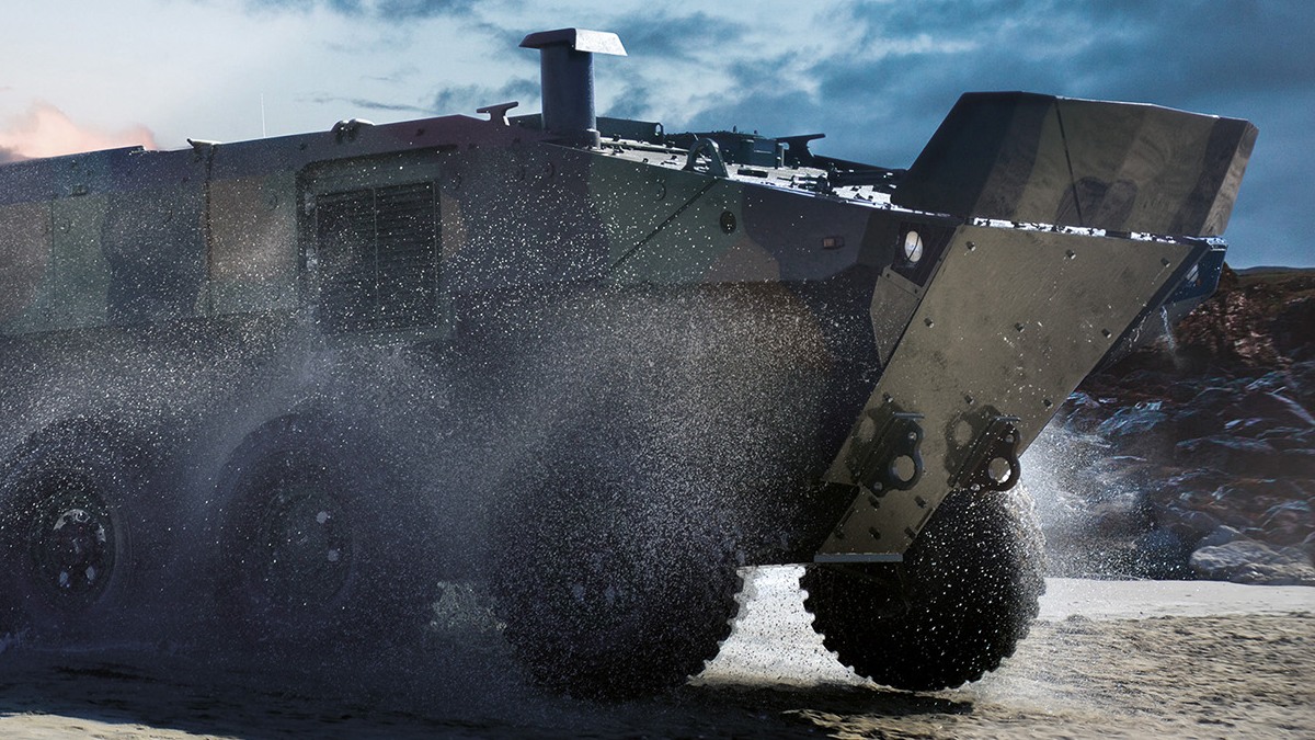 Indra se alía con la italiana Iveco para fabricar el nuevo blindado anfibio de la Armada
