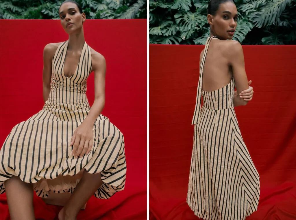 Vestido de rayas de Zara. (PVP: 39.95€)