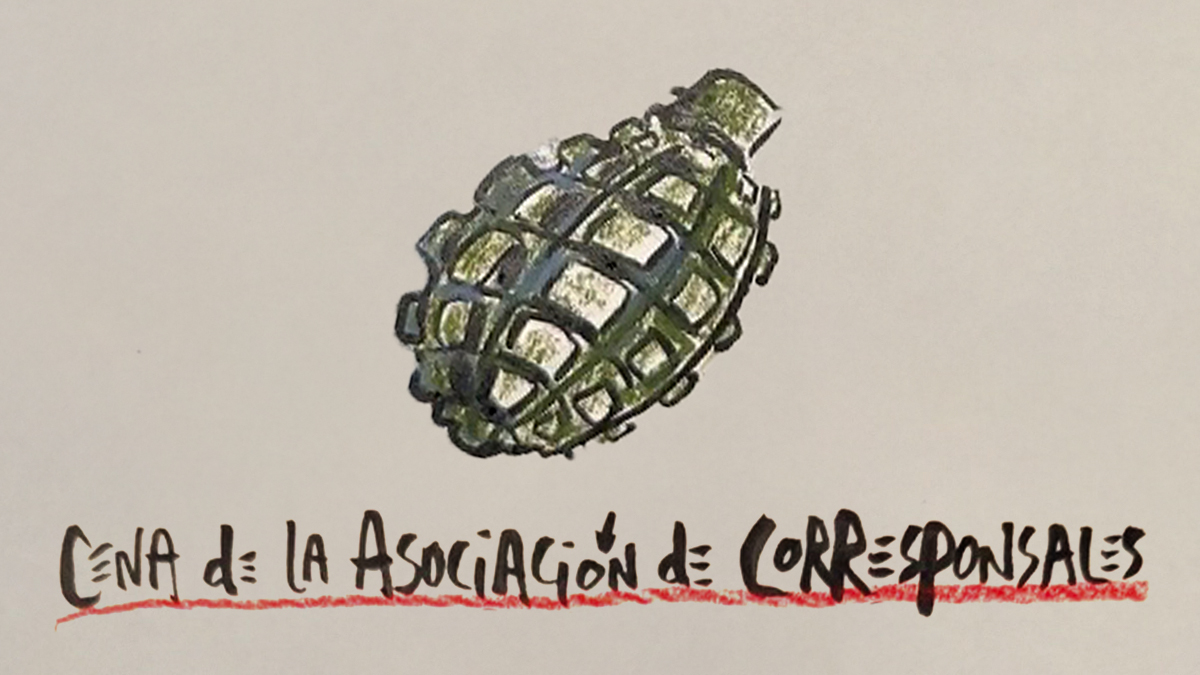 La viñeta animada sobre... la cena de los corresponsales de la Casa Blanca