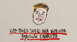 La viñeta sobre... «¡el grave episodio de violencia charista!»