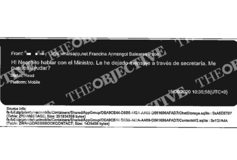 Un informe de la UCO apunta a que Armengol mintió y sí habló con Ábalos de mascarillas