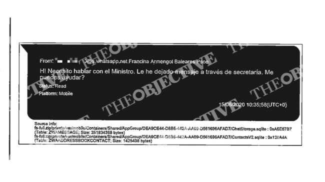 Un informe de la UCO apunta a que Armengol mintió y sí habló con Ábalos de mascarillas