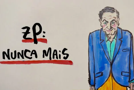 La viñeta sobre... ZP de chapapote hasta el cogote