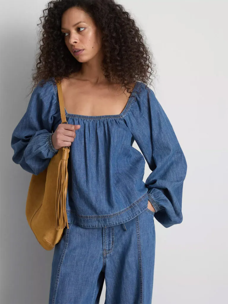 Blusón vaquero de la colección de Paula Echevarría para Primark. (PVP: 18€)