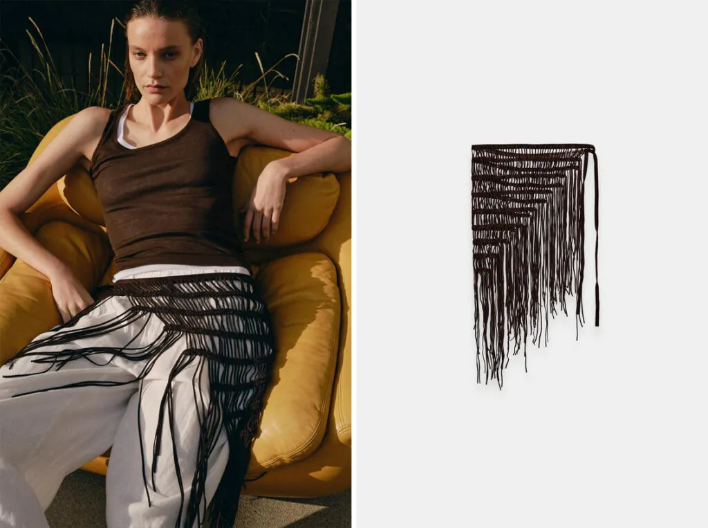 Cinturón asimétrico de Zara. (PVP: 59.95€)