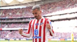 El Metropolitano se despide de Antoine Griezmann tras su partido 500 con el Atleti