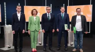 Los ataques a Moreno protagonizan un bronco debate electoral de los candidatos andaluces