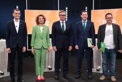 Los ataques a Moreno protagonizan un bronco debate electoral de los candidatos andaluces