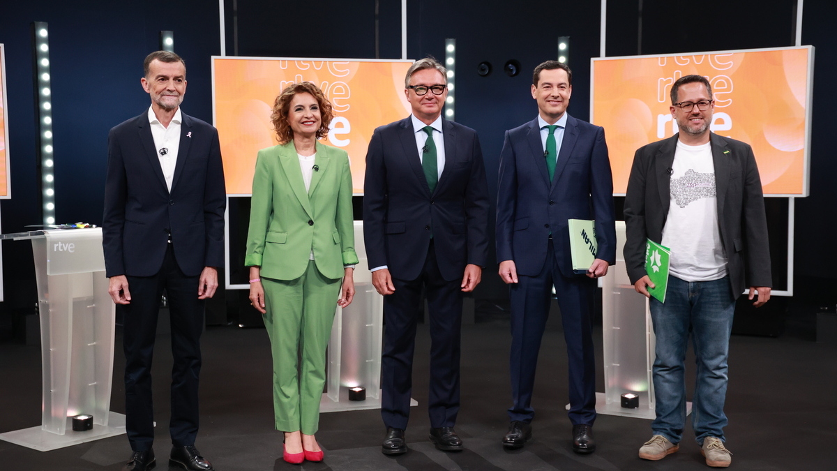 Los ataques a Moreno protagonizan un bronco debate electoral de los candidatos andaluces