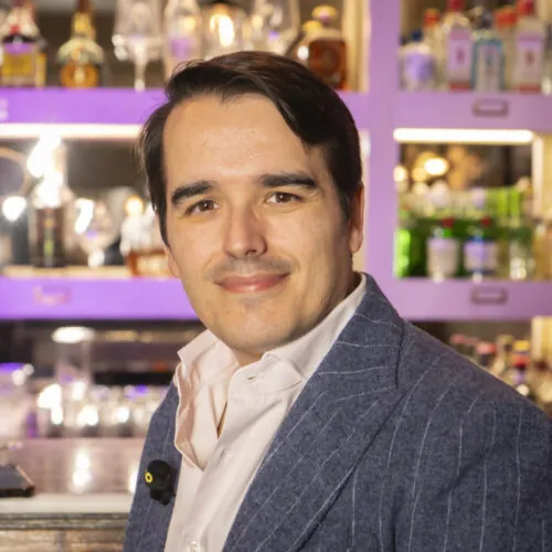 Diego Sánchez de la Cruz con Esperanza Aguirre