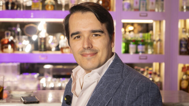 Diego Sánchez de la Cruz con Esperanza Aguirre