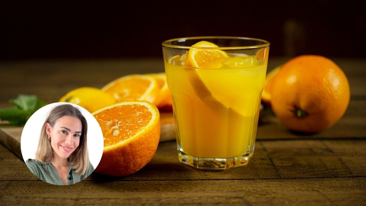 Elena Pérez, bioquímica y experta en nutrición clínica, sobre desayunar zumo de naranja: «Ni casero ni no casero; tiene más azúcar que una Coca-Cola»