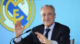 Florentino se reivindica: despliega una lona gigante con las siete Champions ganadas