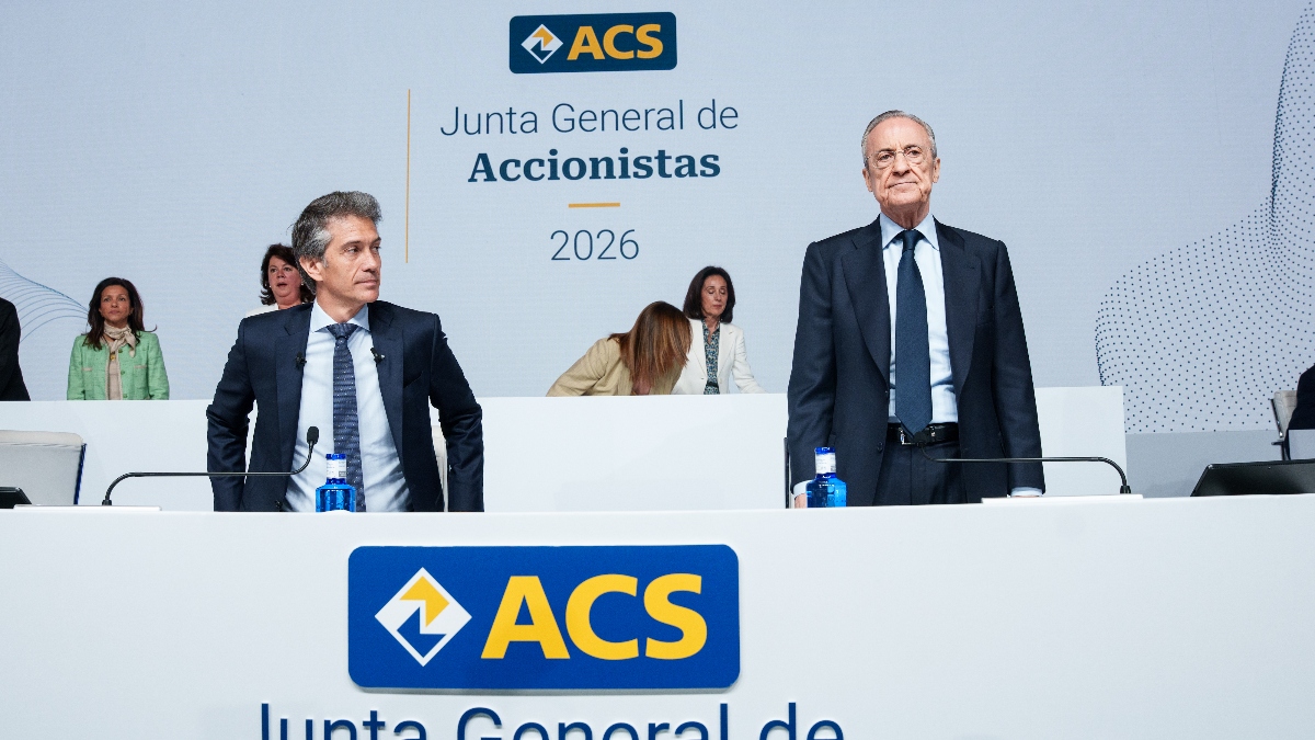 El júbilo en la junta de accionistas de ACS hace olvidar a Florentino la crisis en el Real Madrid