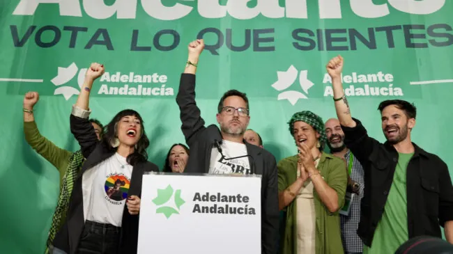 Adelante Andalucía logra el objetivo de emular a la Chunta y se convierte en la sorpresa del 17-M