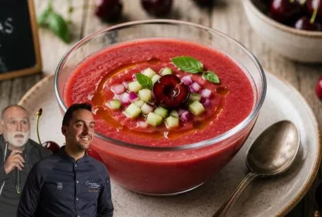 José Andrés y Manuel Berganza, cocineros españoles, coinciden: «El gazpacho no es solo de tomate, mejora si es de cerezas o de pepino y aguacate»