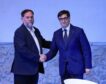 Illa y Junqueras firman su pacto sobre presupuestos catalanes a la espera de Comuns