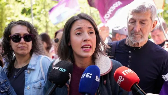 Irene Montero llama al «boicot a Israel» en una manifestación por Palestina en Madrid