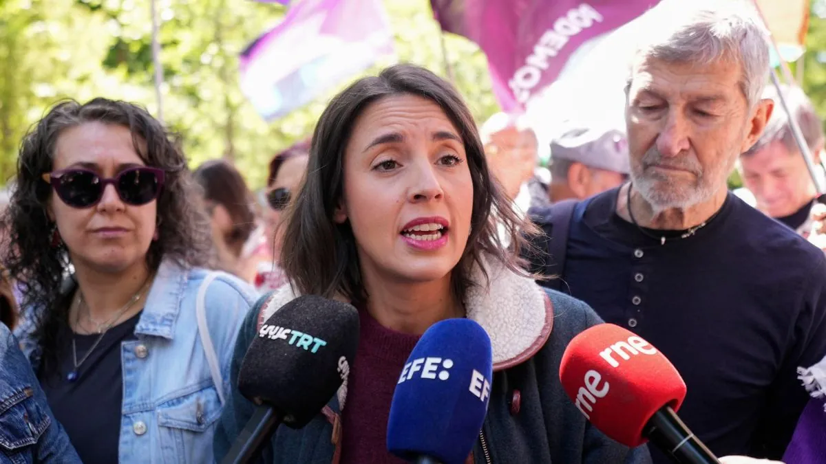 Irene Montero llama al «boicot a Israel» en una manifestación por Palestina en Madrid