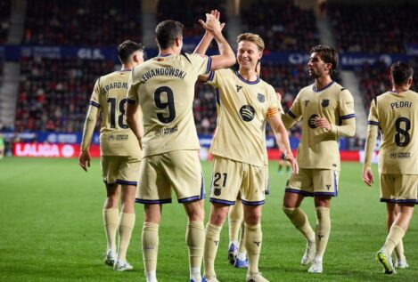 El Barça derrota a Osasuna en Pamplona y será campeón este domingo si el Madrid no gana