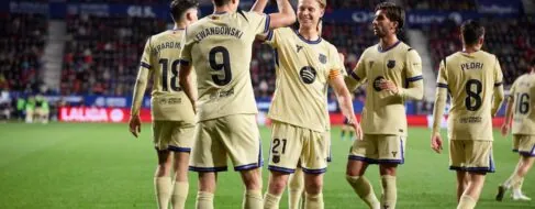El Barça derrota a Osasuna en Pamplona y será campeón este domingo si el Madrid no gana