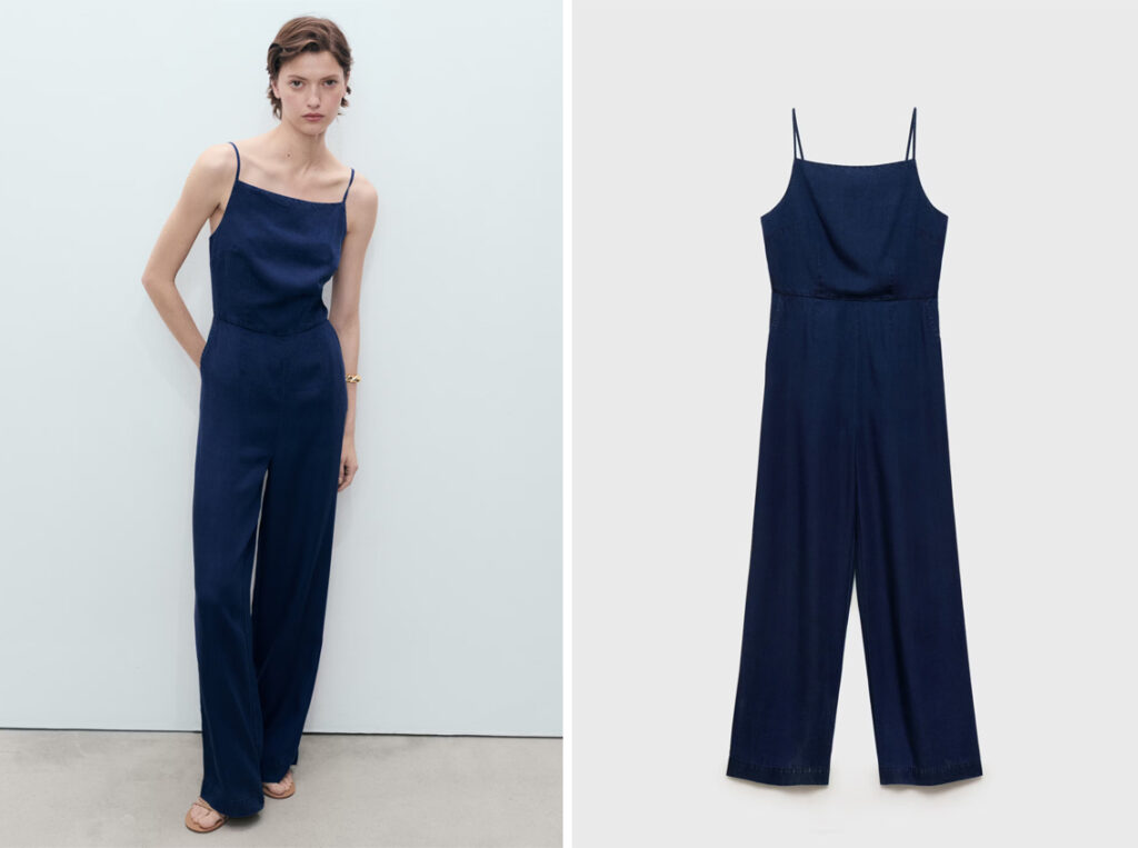 Mono denim de Mango. (PVP: 49.95€)