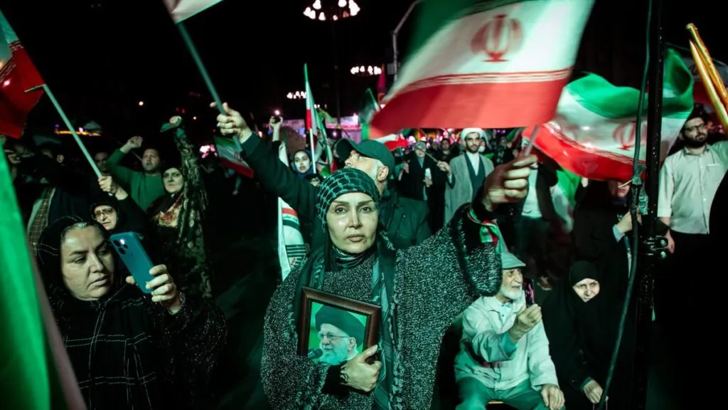 Manifestación progubernamental en Teheran
