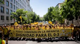 Los educadores infantiles se manifiestan en Madrid por unas «condiciones dignas»
