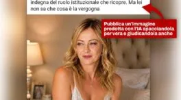 Meloni denuncia la difusión de imágenes suyas en ropa interior generadas por IA