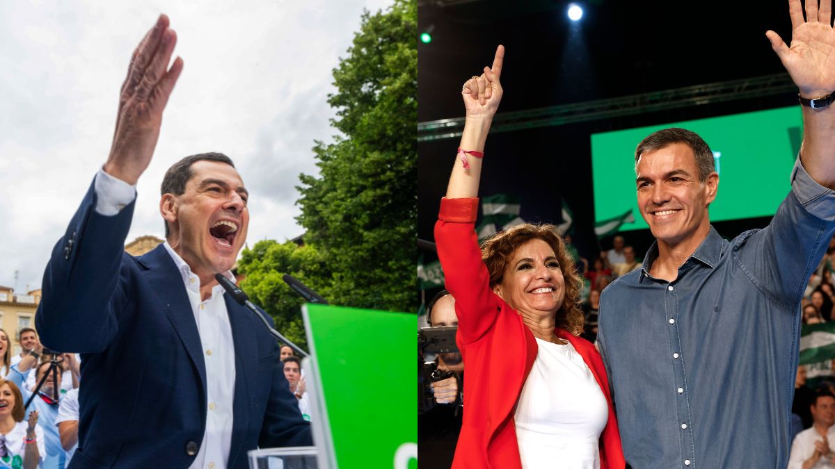 Moreno pide «aglutinar el voto» y Sánchez apela al socialista indeciso: «Si votamos, ganamos»