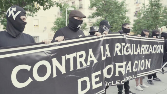 Detenidos cinco miembros de Núcleo Nacional por una marcha contra la regularización en Madrid